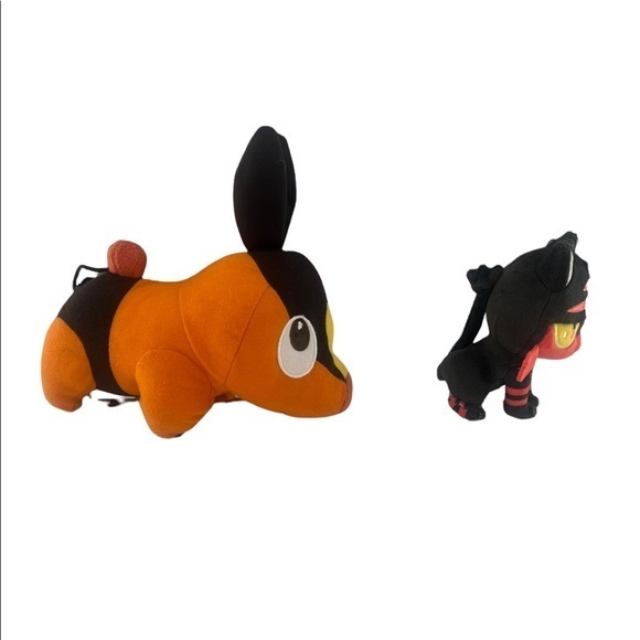 Pokemon Center Small Plush Litten & Pokabu Tepig Lot of 2 - Picture 2 of 8